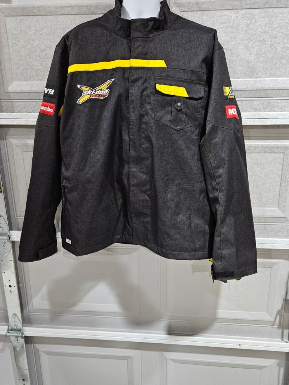 Ski-doo Jacket Unisex 3XL Waterproof Breathable RPM XP-S Rotax Black Yellow